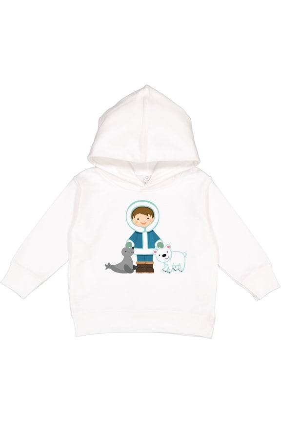 Eskimo Boy Cute Alaska Toddler Hoodie