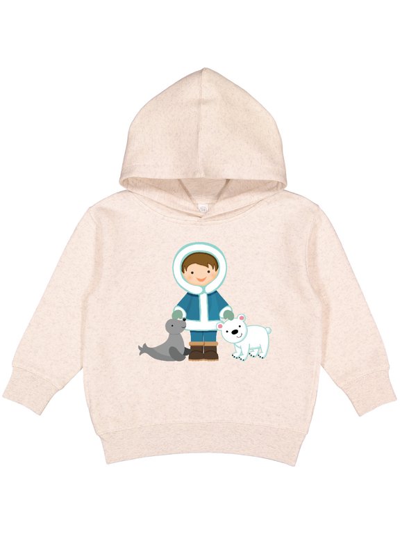 Eskimo Boy Cute Alaska Toddler Hoodie