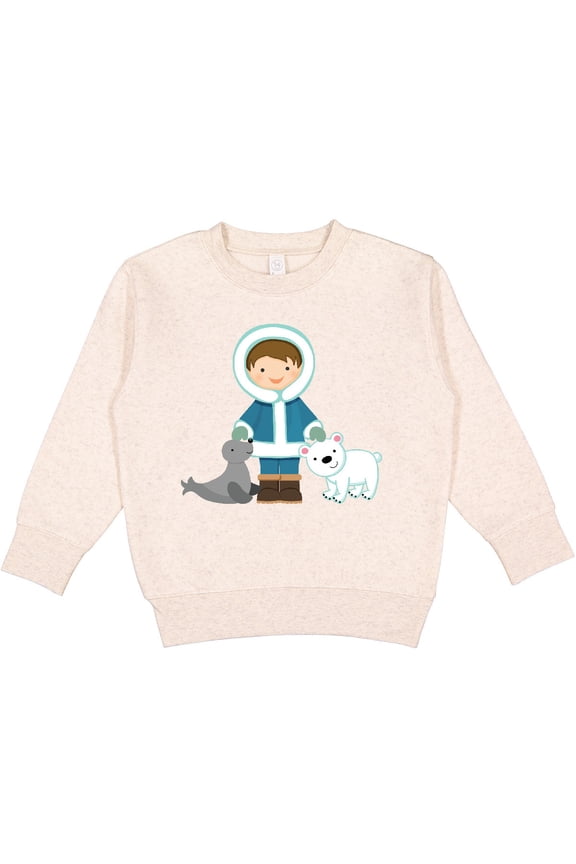 Eskimo Boy Cute Alaska Toddler Sweatshirt