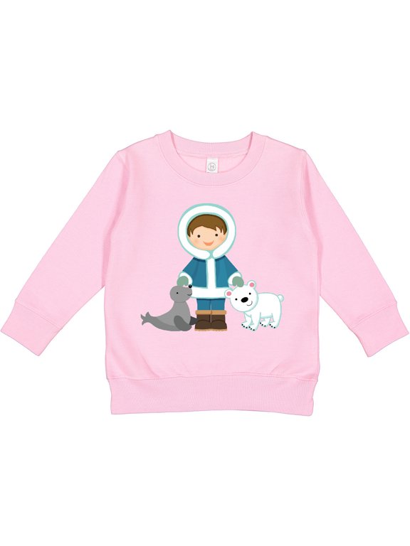 Eskimo Boy Cute Alaska Toddler Sweatshirt
