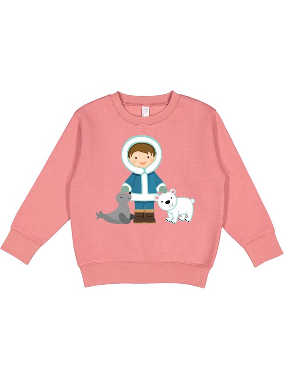 Eskimo Boy Cute Alaska Toddler Sweatshirt