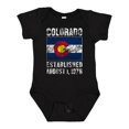 thumbnail image 1 of Inktastic Established August 1, 1876 Colorado Flag Boys or Girls Baby Bodysuit, 1 of 5