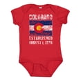 thumbnail image 1 of Inktastic Established August 1, 1876 Colorado Flag Boys or Girls Baby Bodysuit, 1 of 5