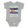 thumbnail image 1 of Inktastic Established August 1, 1876 Colorado Flag Boys or Girls Baby Bodysuit, 1 of 5