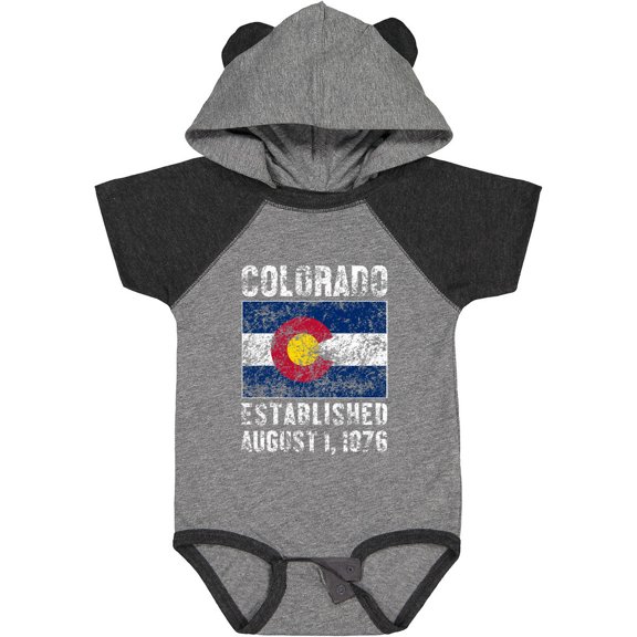Inktastic Established August 1, 1876 Colorado Flag Boys or Girls Baby Bodysuit