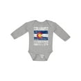 thumbnail image 1 of Inktastic Established August 1, 1876 Colorado Flag Boys or Girls Long Sleeve Baby Bodysuit, 1 of 5