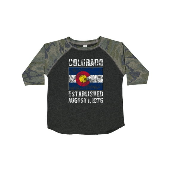 Inktastic Established August 1, 1876 Colorado Flag Boys or Girls Toddler T-Shirt