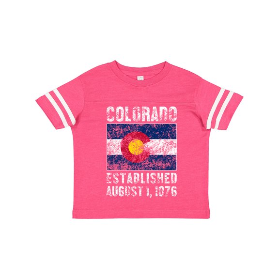 Inktastic Established August 1, 1876 Colorado Flag Boys or Girls Toddler T-Shirt
