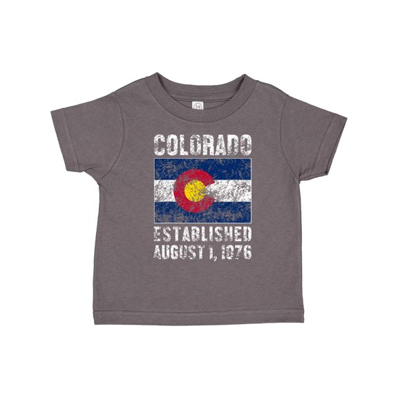 Inktastic Established August 1, 1876 Colorado Flag Boys or Girls Toddler T-Shirt