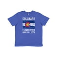 thumbnail image 1 of Inktastic Established August 1, 1876 Colorado Flag Youth T-Shirt, 1 of 5