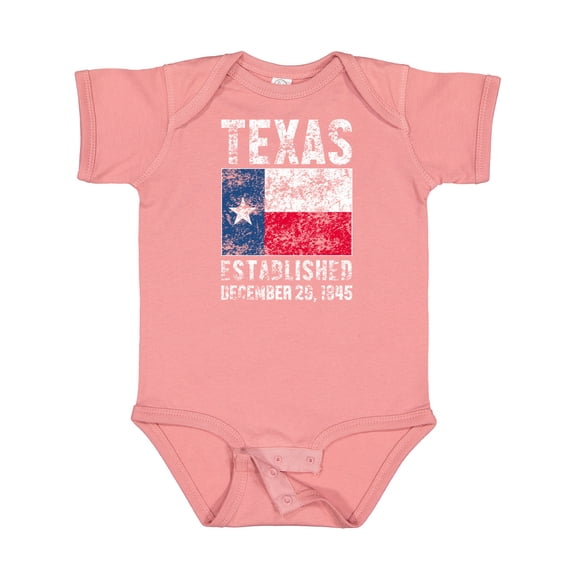 Inktastic Established December 29, 1845 Texas Flag Boys or Girls Baby Bodysuit
