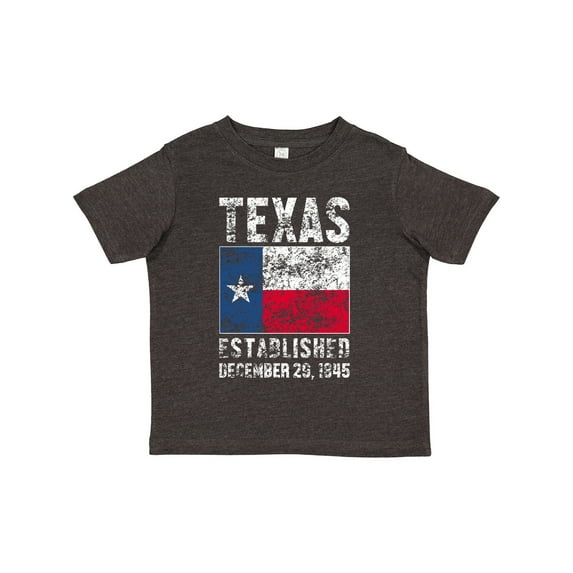 Inktastic Established December 29, 1845 Texas Flag Boys or Girls Toddler T-Shirt