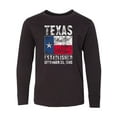 thumbnail image 1 of Inktastic Established December 29, 1845 Texas Flag Long Sleeve Youth T-Shirt, 1 of 5