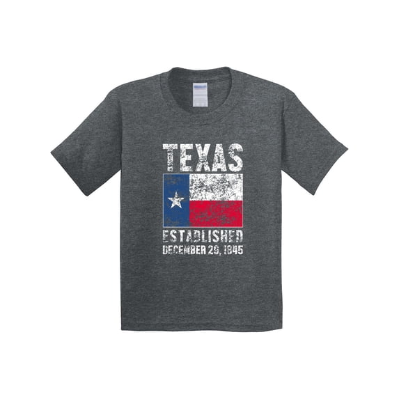 Inktastic Established December 29, 1845 Texas Flag Youth T-Shirt