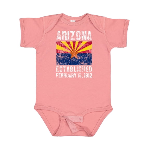 Inktastic Established February 14, 1912 Arizona Flag Boys or Girls Baby Bodysuit