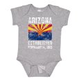 thumbnail image 1 of Inktastic Established February 14, 1912 Arizona Flag Boys or Girls Baby Bodysuit, 1 of 5