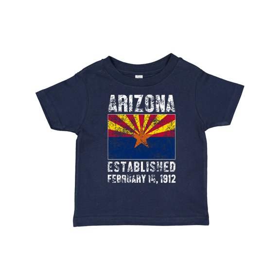Inktastic Established February 14, 1912 Arizona Flag Boys or Girls Toddler T-Shirt