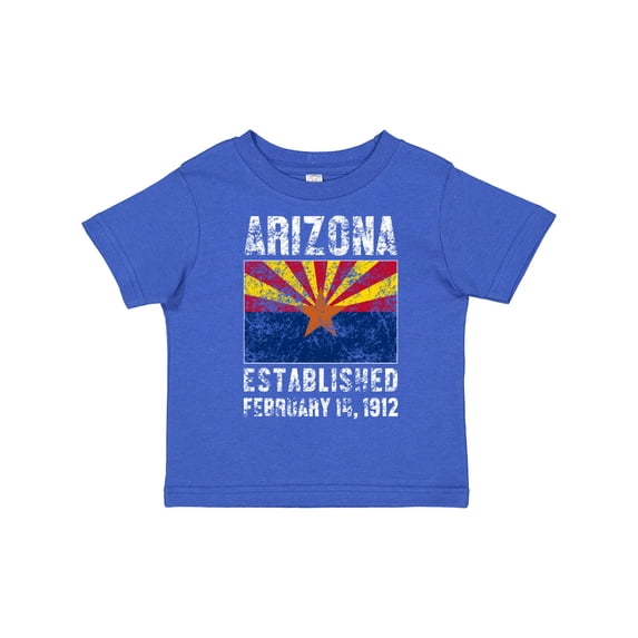 Inktastic Established February 14, 1912 Arizona Flag Boys or Girls Toddler T-Shirt
