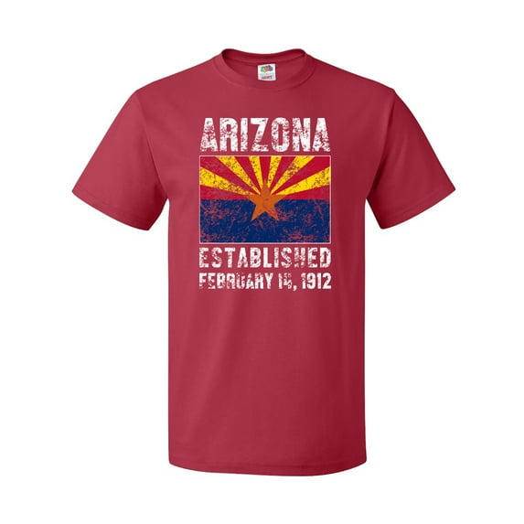 Inktastic Established February 14, 1912 Arizona Flag T-Shirt
