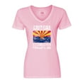 thumbnail image 1 of Inktastic Established February 14, 1912 Arizona Flag Women's V-Neck T-Shirt, 1 of 5