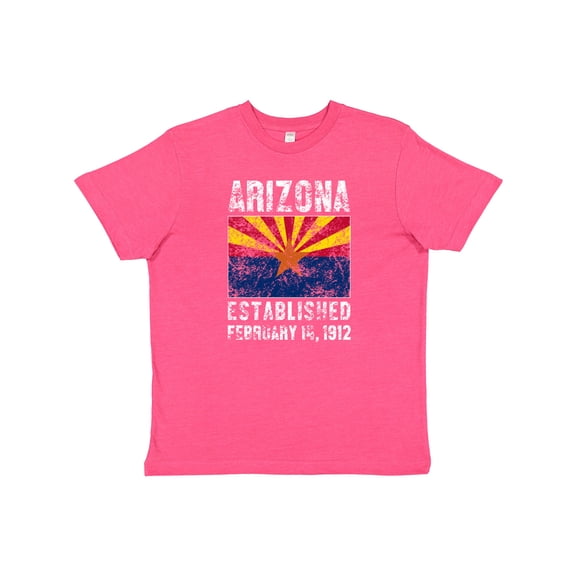 Inktastic Established February 14, 1912 Arizona Flag Youth T-Shirt