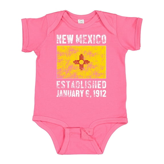 Inktastic Established January 6, 1912 New Mexico Flag Boys or Girls Baby Bodysuit