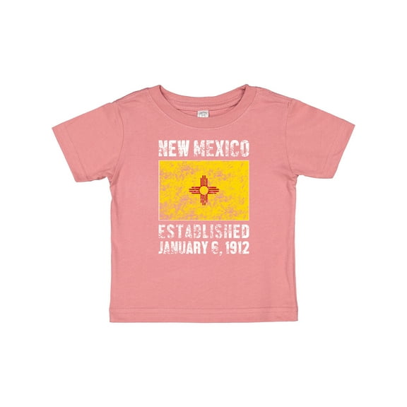 Inktastic Established January 6, 1912 New Mexico Flag Boys or Girls Baby T-Shirt