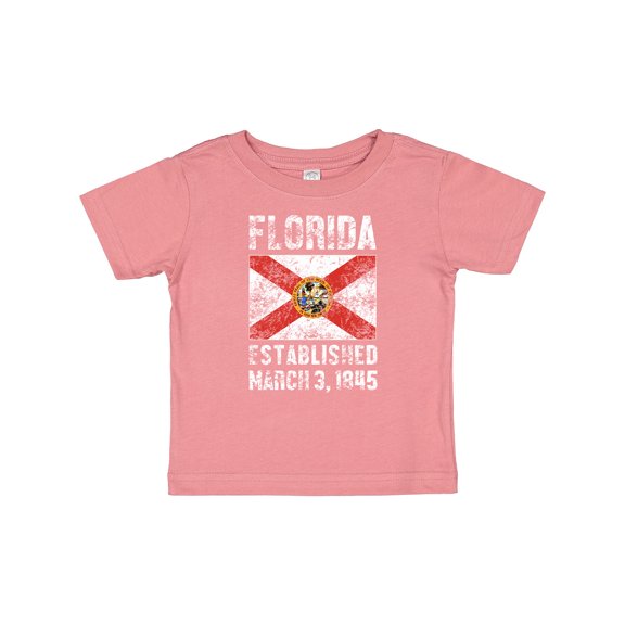 Inktastic Established March 3, 1845 Florida Flag Boys or Girls Baby T-Shirt