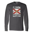 thumbnail image 1 of Inktastic Established March 3, 1845 Florida Flag Long Sleeve T-Shirt, 1 of 5