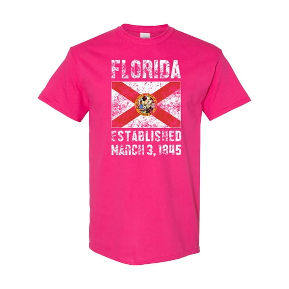 Inktastic Established March 3, 1845 Florida Flag T-Shirt