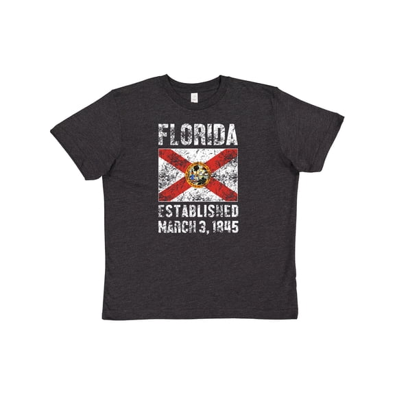 Inktastic Established March 3, 1845 Florida Flag Youth T-Shirt