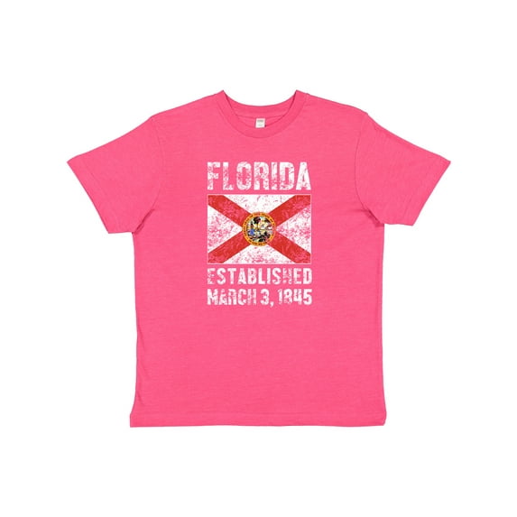 Inktastic Established March 3, 1845 Florida Flag Youth T-Shirt