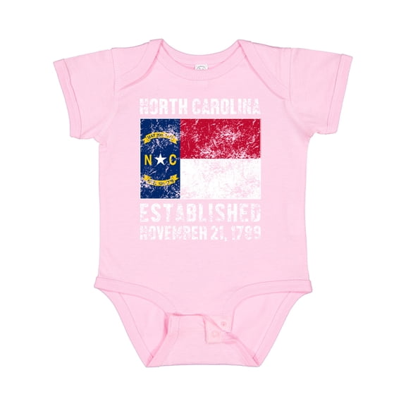Inktastic Established November 21, 1789 North Carolina Flag Boys or Girls Baby Bodysuit