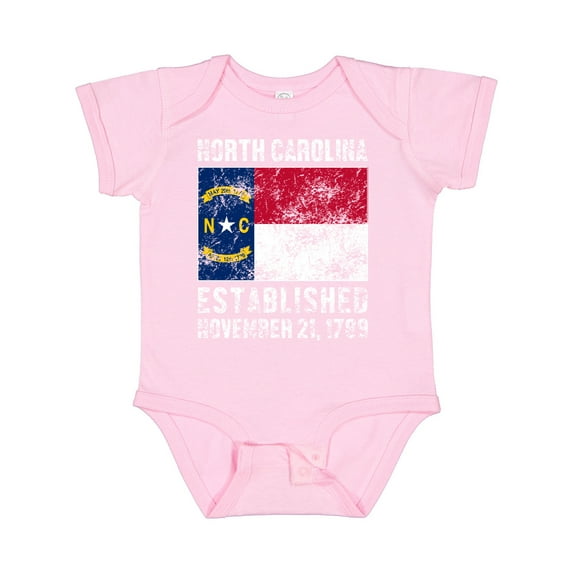 Inktastic Established November 21, 1789 North Carolina Flag Boys or Girls Baby Bodysuit