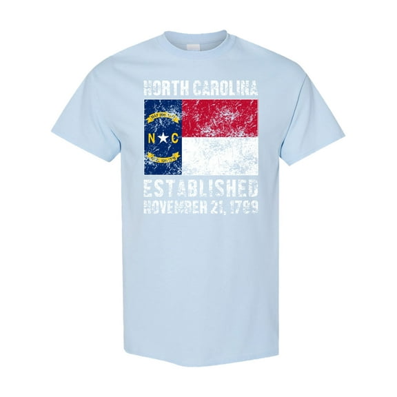 Inktastic Established November 21, 1789 North Carolina Flag T-Shirt