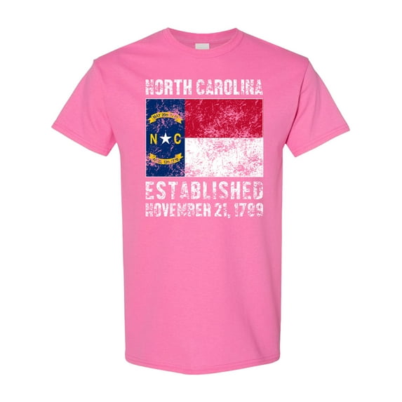 Inktastic Established November 21, 1789 North Carolina Flag T-Shirt