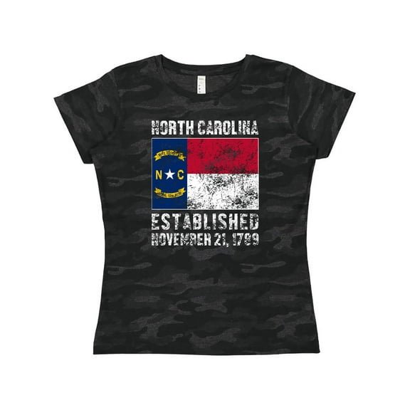 Inktastic Established November 21, 1789 North Carolina Flag Women's T-Shirt