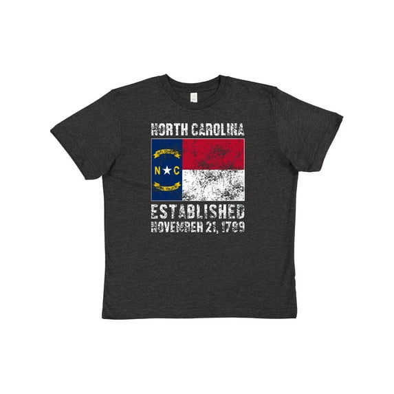 Inktastic Established November 21, 1789 North Carolina Flag Youth T-Shirt