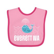 Inktastic Everett Washington Whale Watching Boys or Girls Baby Bib