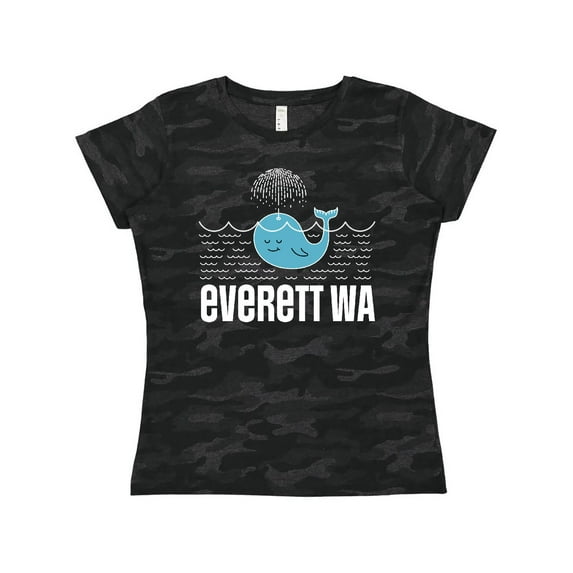 Inktastic Everett Washington Whale Watching Women's T-Shirt