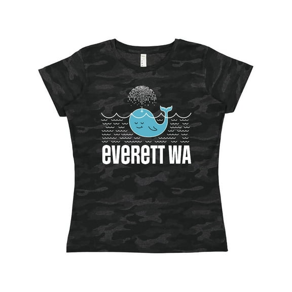 Inktastic Everett Washington Whale Watching Women's T-Shirt