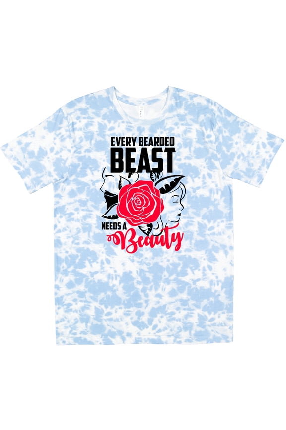Every Bearded Beast Needs a Beauty with Red Rose T-Shirt