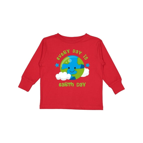 Inktastic Every Day Earth Day Boys or Girls Long Sleeve Toddler T-Shirt