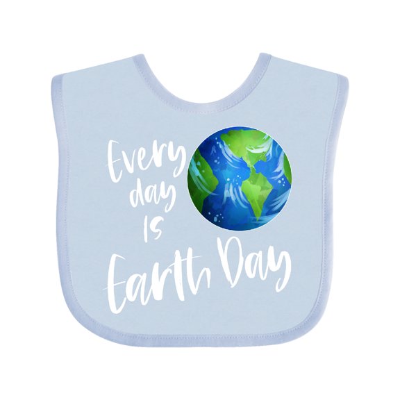 Inktastic Every Day is Earth Day Boys or Girls Baby Bib