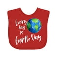 thumbnail image 1 of Inktastic Every Day is Earth Day Boys or Girls Baby Bib, 1 of 4