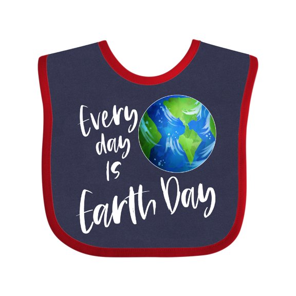 Inktastic Every Day is Earth Day Boys or Girls Baby Bib