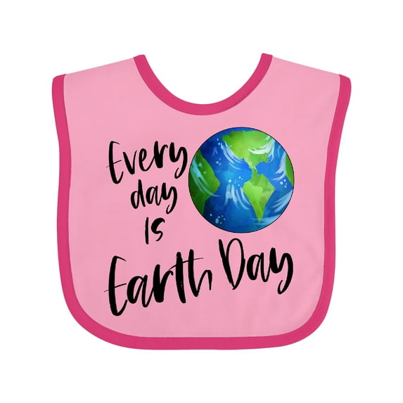Inktastic Every Day is Earth Day Boys or Girls Baby Bib