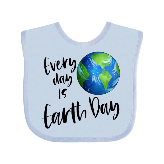 Inktastic Every Day is Earth Day Boys or Girls Baby Bib