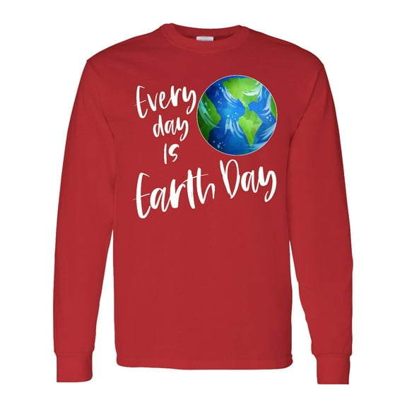 Inktastic Every Day is Earth Day Long Sleeve T-Shirt