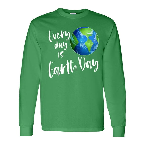 Inktastic Every Day is Earth Day Long Sleeve T-Shirt